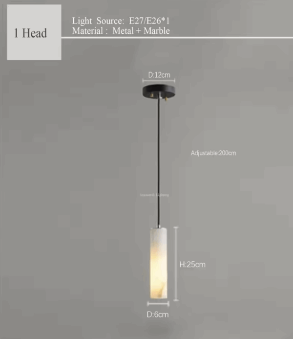 Serville natural marble Pendant Lights